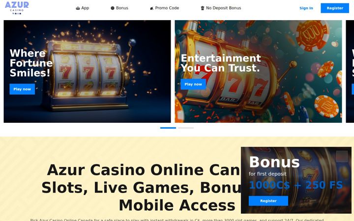 Screenshot of azurcasinos.org
