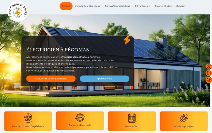 Screenshot of azurconnectenergy.fr