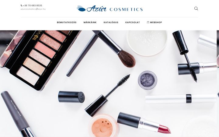 Screenshot of azurcosmetics.hu