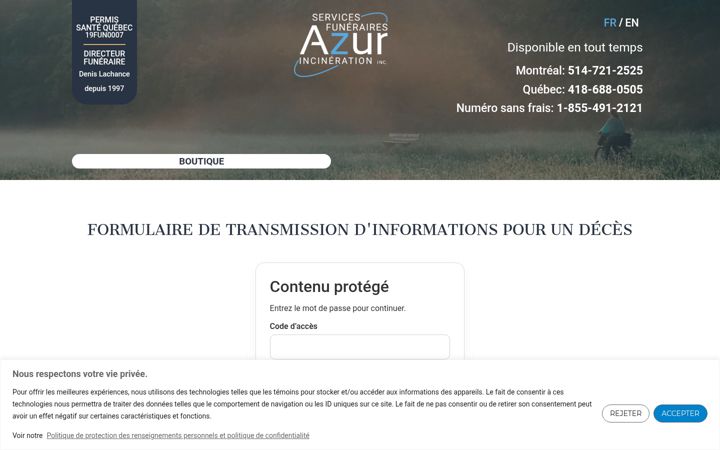Screenshot of azurdeces.com