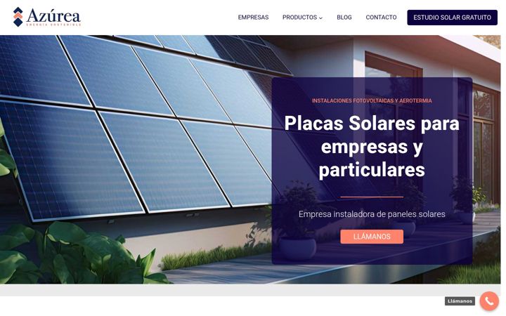 Screenshot of azureaenergia.com
