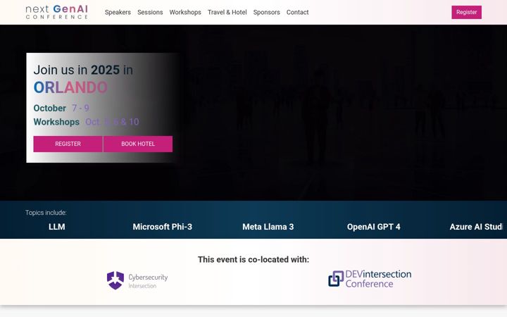 Screenshot of azureaiconf.com