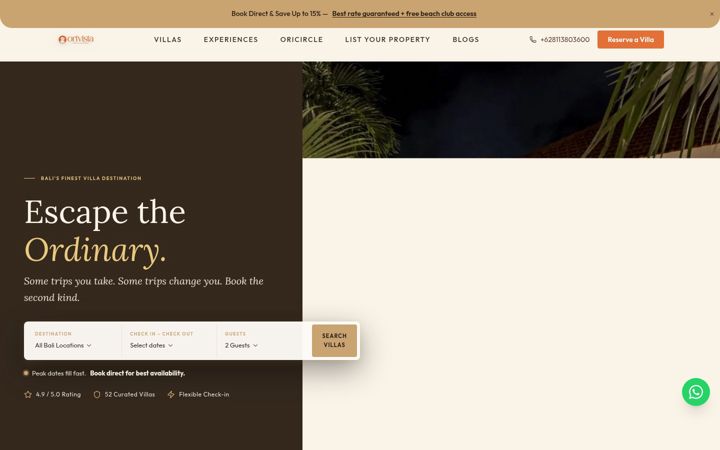 Screenshot of azurebali.com