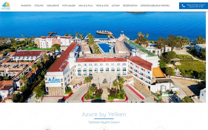 Screenshot of azurebyyelken.com