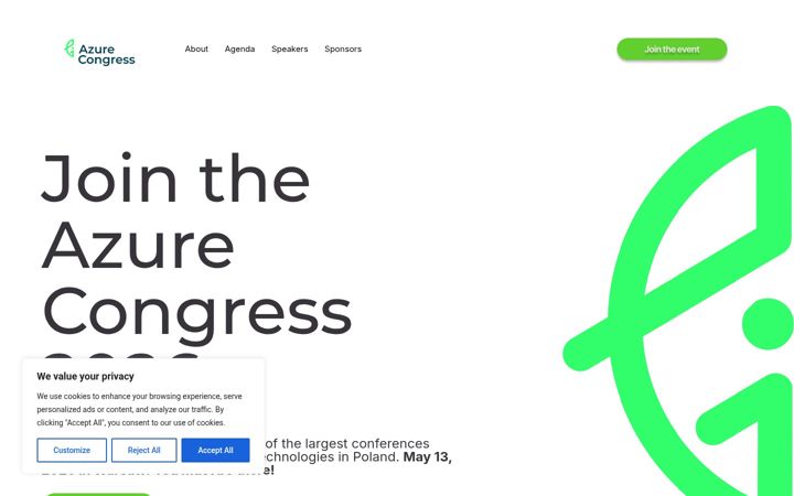 Screenshot of azurecongress.pl