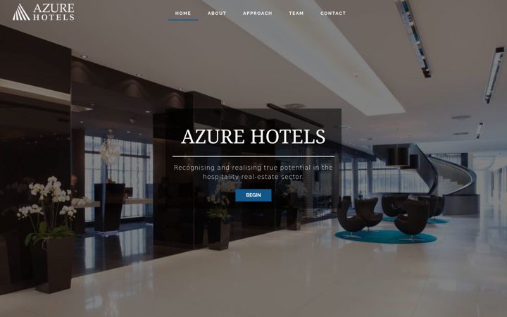 Screenshot of azurehotels.com