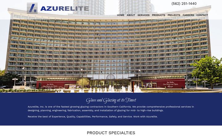 Screenshot of azureliteinc.com