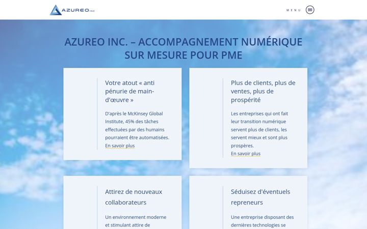 Screenshot of azureo.ca