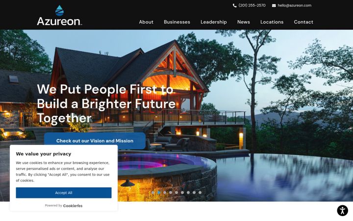 Screenshot of azureon.com