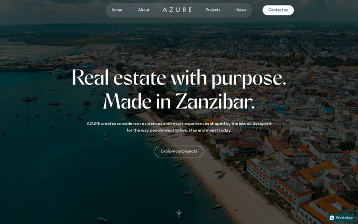 Screenshot of azurezanzibar.com