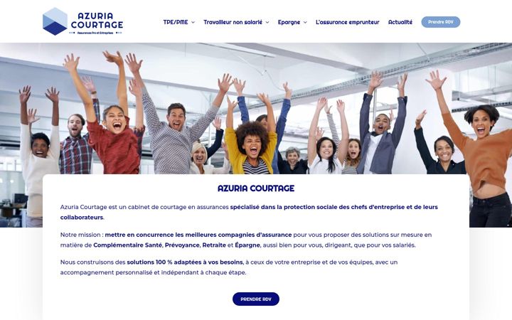 Skærmbillede af azuria-courtage.fr