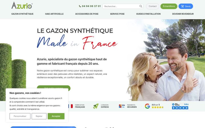 Screenshot of azurio-gazon.fr