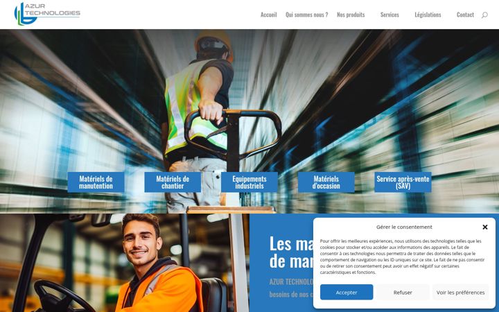 Skærmbillede af azurtechnologies.fr