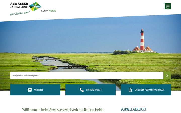 Screenshot of azv-region-heide.de