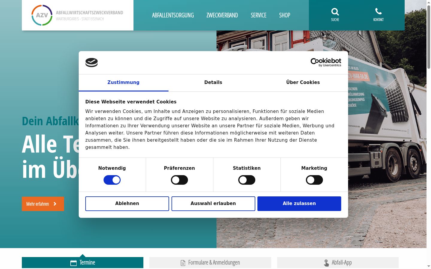 Sutikimo reklamjuostės, rodytos prieš bet kokią sąveiką, ekrano kopija