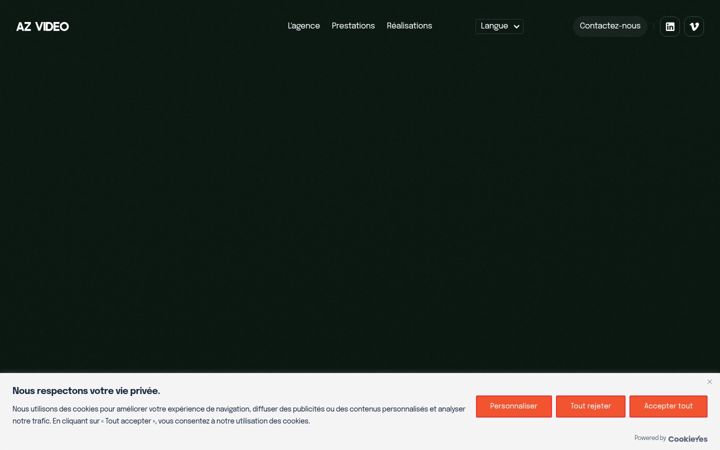 Skærmbillede af azvideo.fr