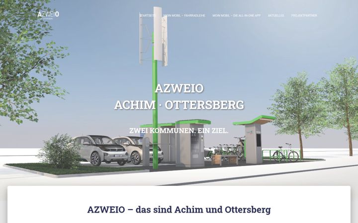 Snimka zaslona za azweio.de