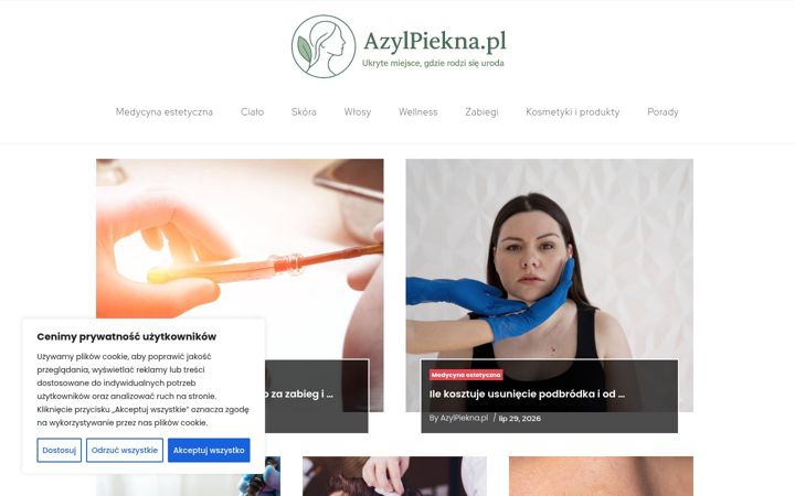 Screenshot of azylpiekna.pl