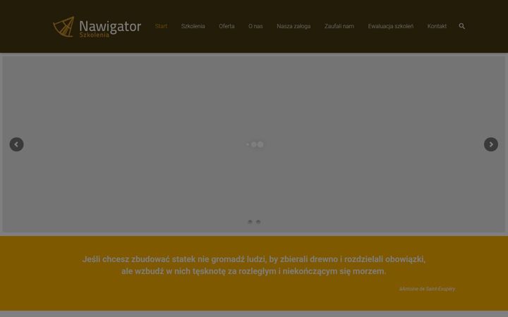Screenshot of azymutnacel.pl
