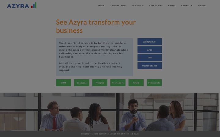 Screenshot of azyra.com