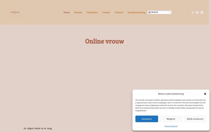 Screenshot of azzacare.info