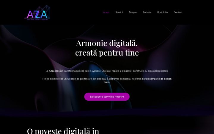 Screenshot of azzadesign.ro