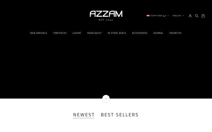 Screenshot of azzamwatches.com