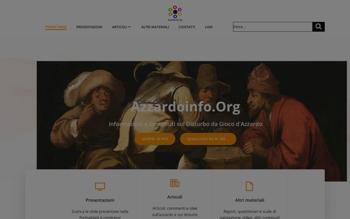 Kuvakaappaus sivustosta azzardoinfo.org