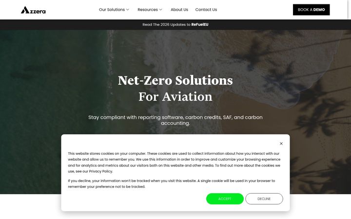 Screenshot of azzera.com