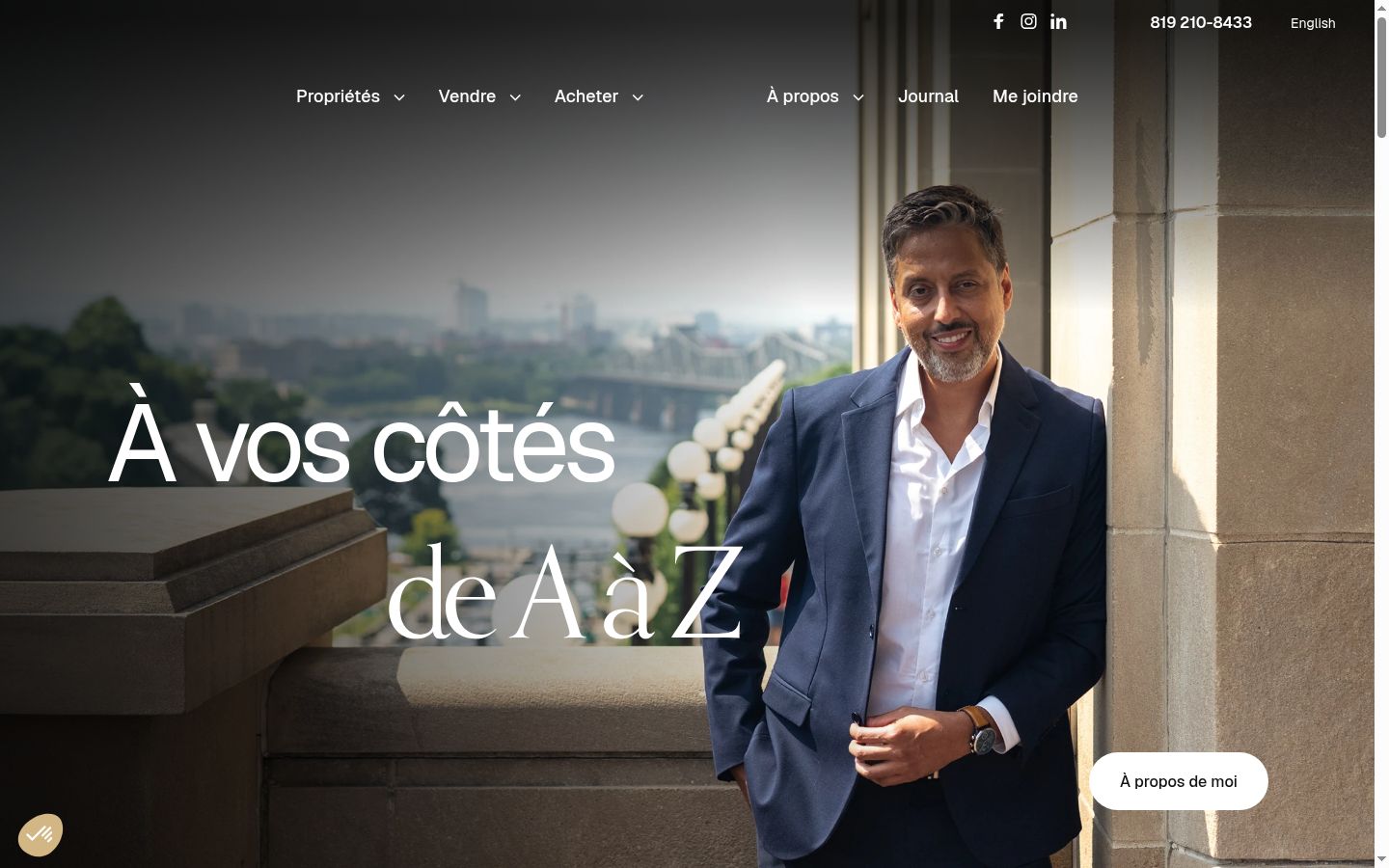 Captura de ecrã do banner de consentimento apresentado antes de qualquer interação