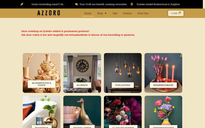 Screenshot of azzoro.nl