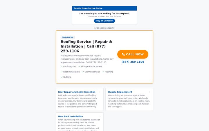 Screenshot of azzroofingllc.com