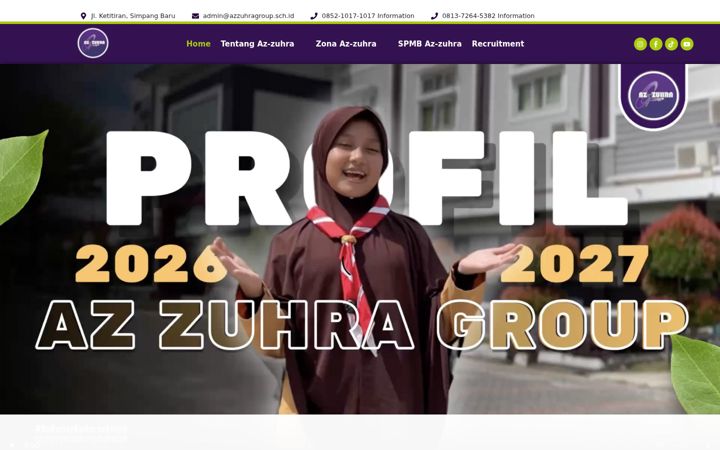 Screenshot of azzuhragroup.sch.id