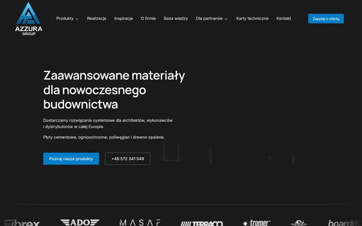 Screenshot of azzuragroup.com