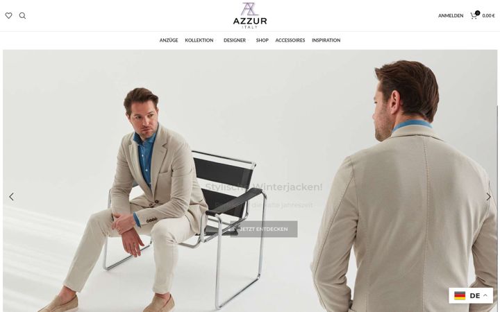 Screenshot of azzurberlin.com