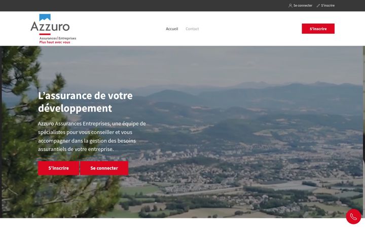 Screenshot of azzuroassurancesentreprises.fr