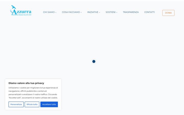 Screenshot of azzurramalattierare.org