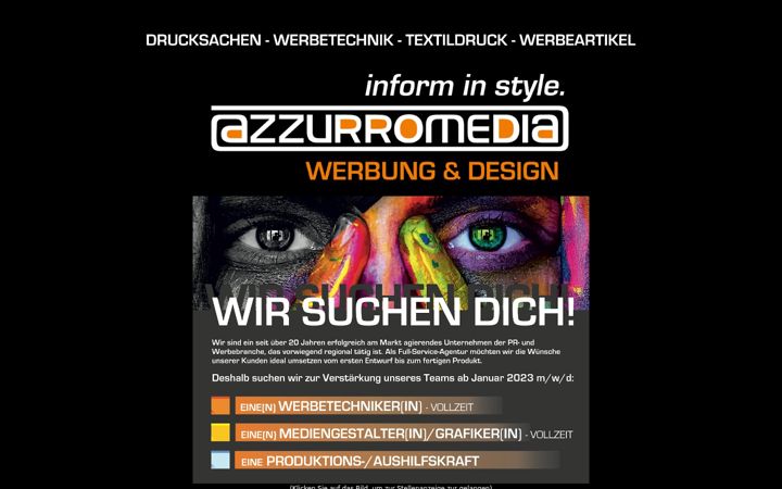 Screenshot of azzurro-media.de