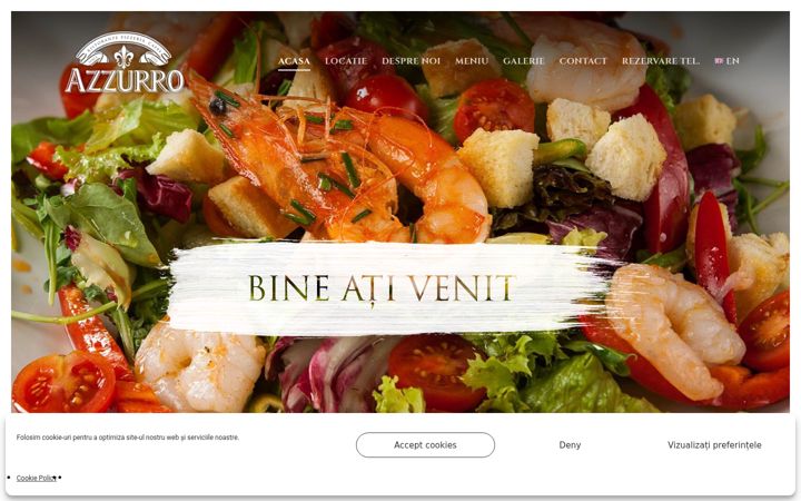 Screenshot of azzurro.com.ro