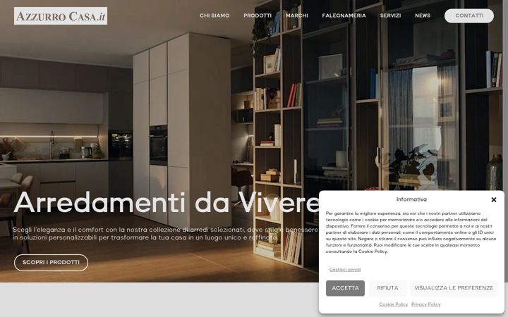 Screenshot of azzurrocasa.it
