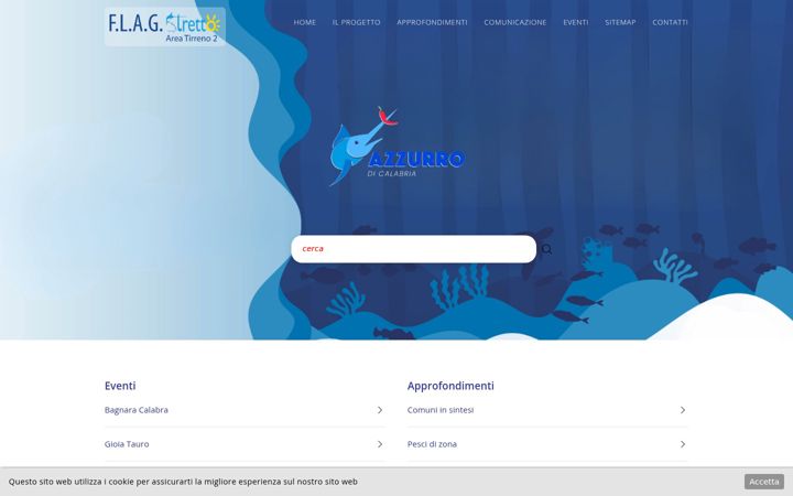 Screenshot of azzurrodicalabria.org