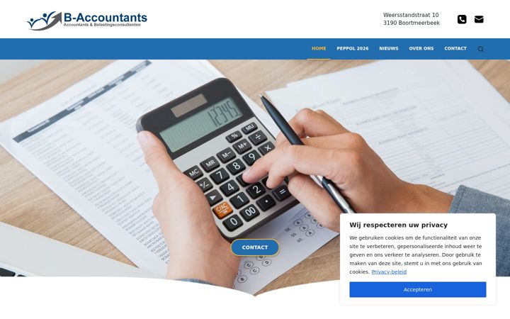 Екранна снимка на b-accountants.be