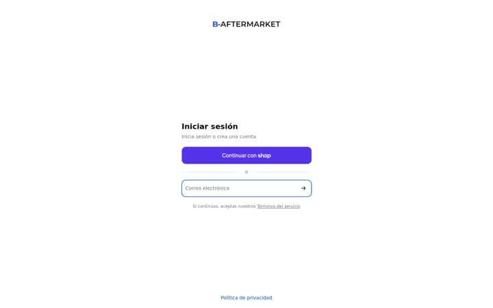 Skjermbilde av b-aftermarket.es