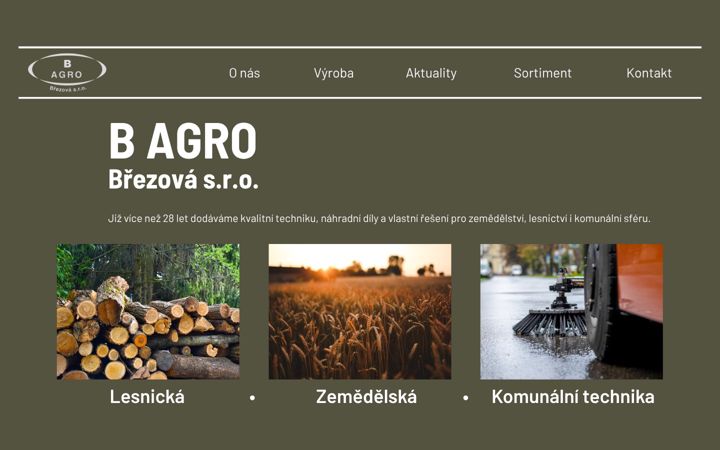 Screenshot ta' b-agro.cz
