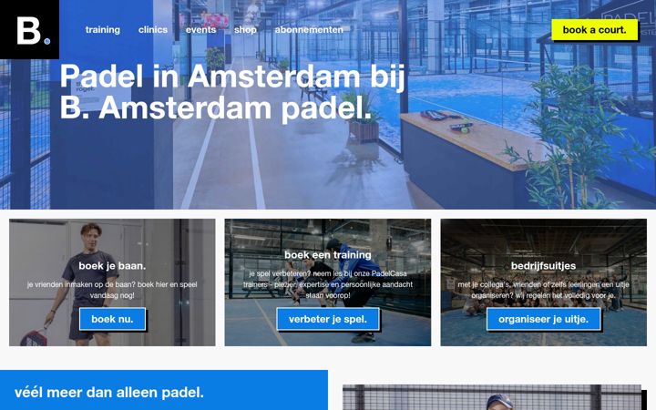 Screenshot of b-amsterdam-padel.nl