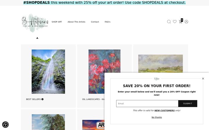 Screenshot of b-artisans.com