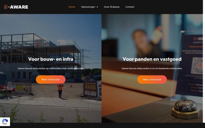 Capture d'écran de b-aware.nl