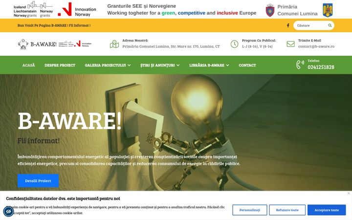 Screenshot of b-aware.ro