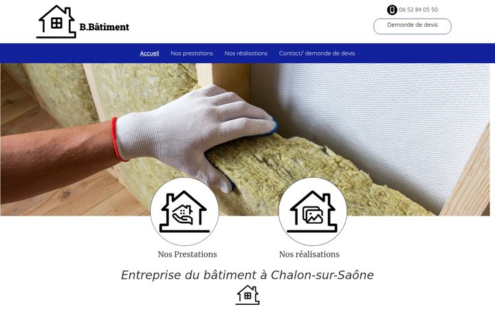 Screenshot of b-batiment.fr