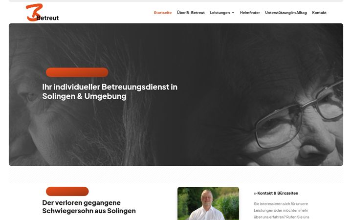 Screenshot of b-betreut.de